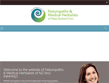 Tablet Screenshot of naturopath.org.nz